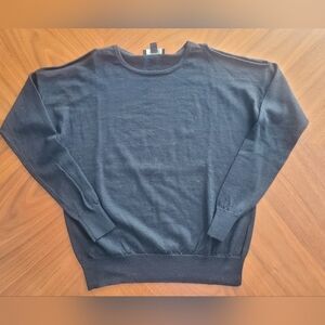 Ann Taylor cold shoulder sweater, size S, 100% Merino wool